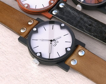 Personalized Wooden Watch, Handcrafted Timepiece, 21 Grams Wood Watch
