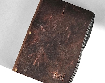 Leather & Wood Cigarette Case, Personalized Cigarette Case, Card Holder, Business Card Case, ID Holder