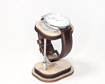 Oak Watch Holder, Watch Stand, Valentine's Day Gift