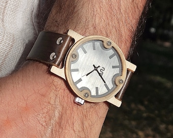 Personalized Wooden Watch, Handcrafted Timepiece, 21 Grams Wood Watch