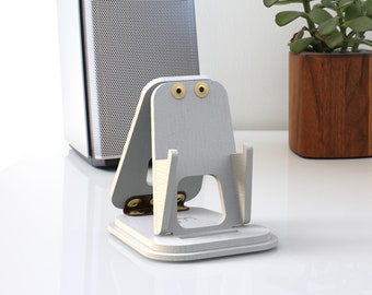 White Phone Stand, Charging Station Phone Holder