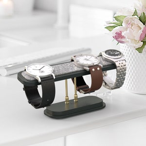 Black Four Watch Holder, Watch Stand