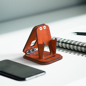 Walnut Phone Stand, Charging Station Phone Holder