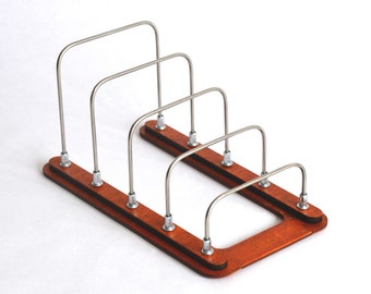 Small Wooden File Organizer Desktop File Sorter Table Etsy