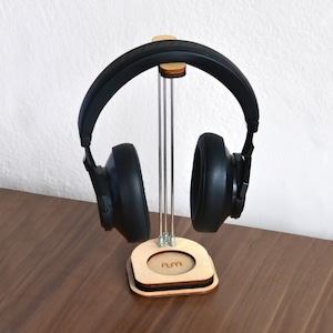 Oak Headphone Stand, Headphone Hanger, Headphone Holder, Music Gift, Tech Gift