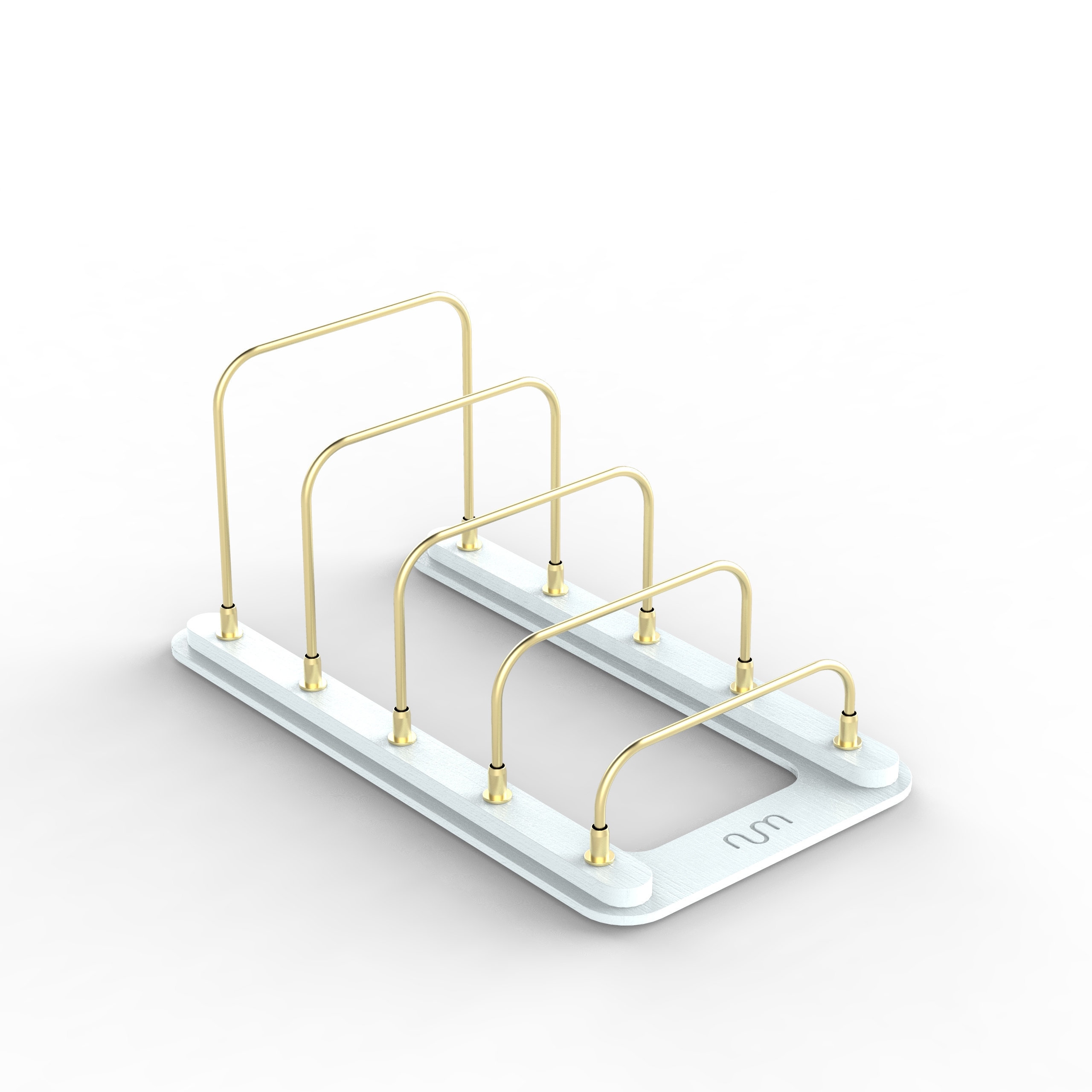 White Desktop File Organizer, File Holder for Desk, Vertical File Sorter, Brochure Holder, Letter Organizer