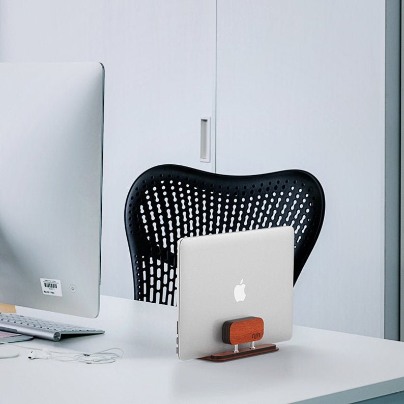 Laptop Dock Macbook Dock Macbook Stand Vertical Laptop Etsy