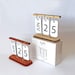 Pink Perpetual Desk Calendar Turning Calendar Wood &amp; Metal - Etsy