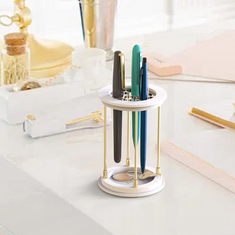 Oak Pen Holder Wood Pen Cup Pencil Holder Pen Holder for Etsy