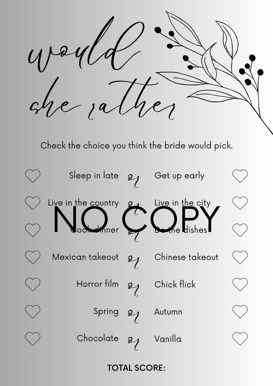 Bridal Shower Games Etsy