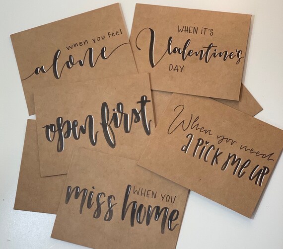 Custom Open When Envelopes, Personalized, Long Distance Relationship, Boyfriend Gift, Moving Out Gift, Deployment Gift