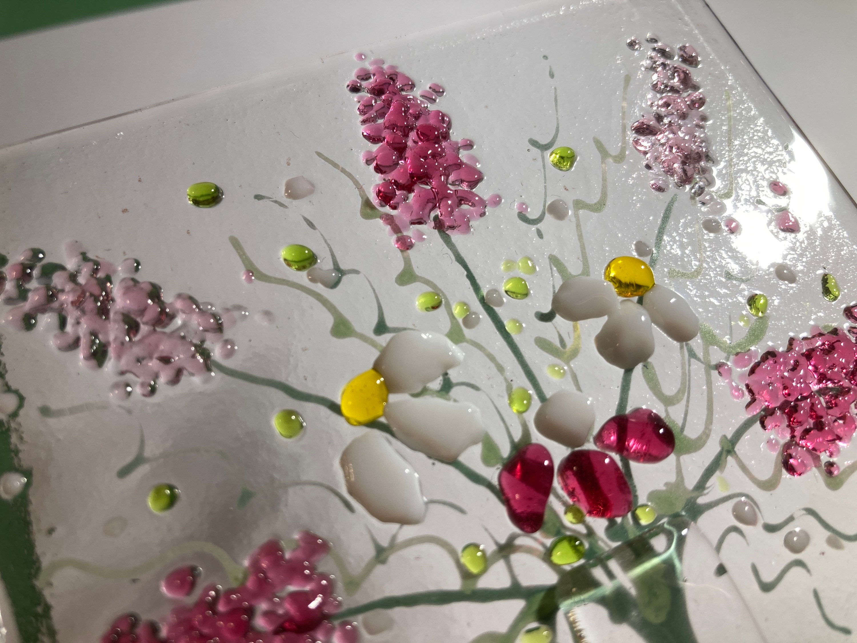 Everlasting Glass Flower Large Multi Coloured main image 1
