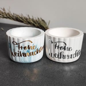 Tealight Holder Candle Holder Vinyl Foil Merry Christmas