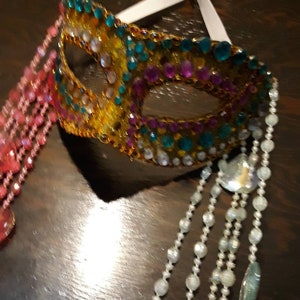 Brilliant, hand crafted, incredibly  durable jeweled mask