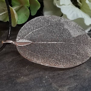 Pink/Rose Gold Bravery Leaf Necklace - Genuine / Real Leaf