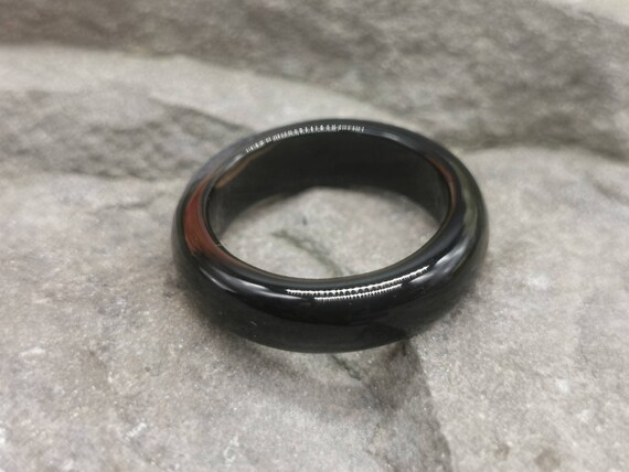 Various Coloured Natural Agate Rings, 6mm Wide, UK Size O1/2