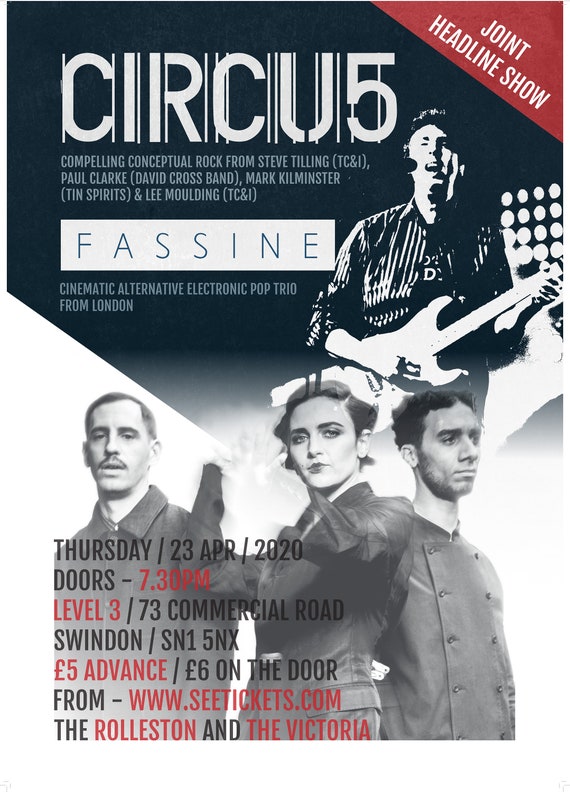 A3 Circu5 / Fassine Posters for the gig that never was