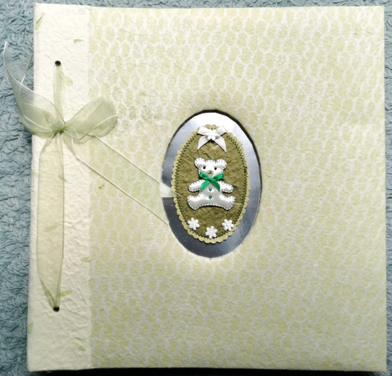 Baby Photo Album Scrapbook - Green