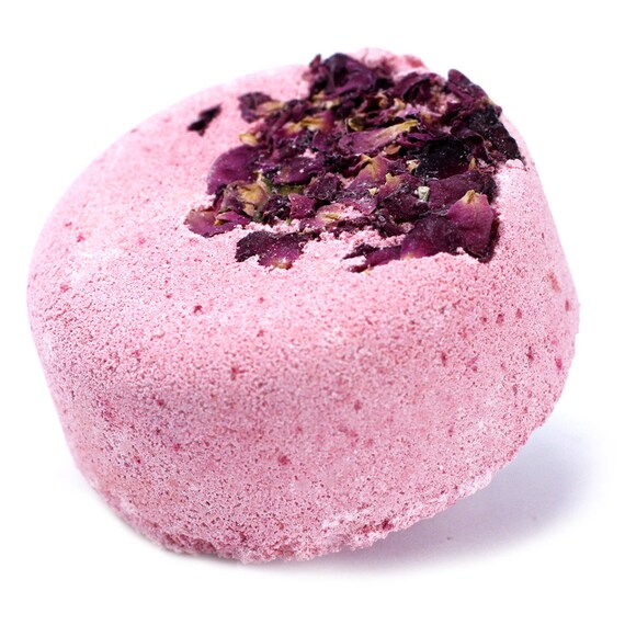 Romantic Rebel! Aromatherapy Bath Bomb 200g, Lavender, Patchouli Essential Oil, Rose Fragrance & Dried Petals, Reusable Packaging/No plastic