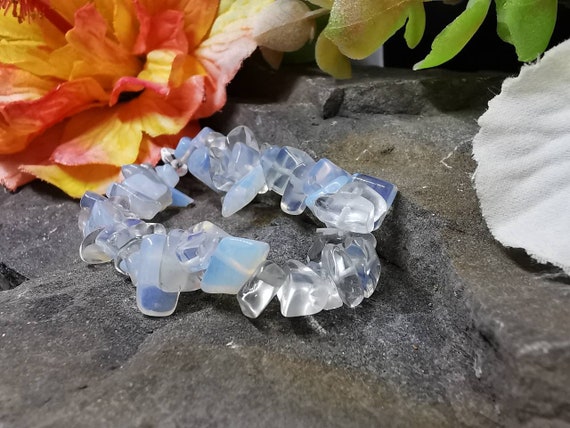 Opalite / Sea Opal Chipped Semi-Precious Gemstone Bracelet