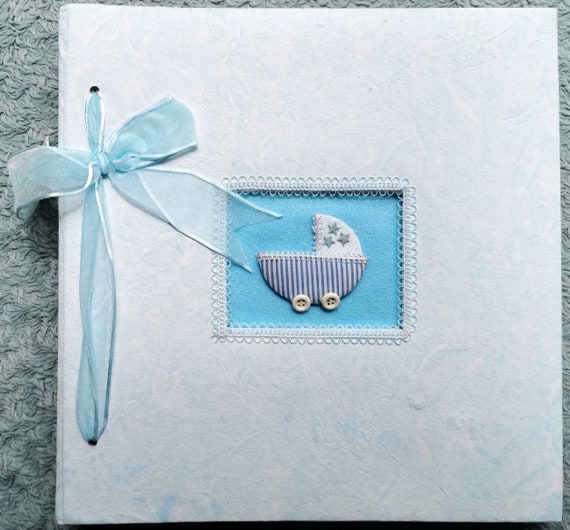 Baby Photo Album Scrapbook - Blue