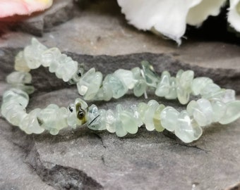 Prehnite Semi-Precious Gemstone Bracelet (Crystal / Healing)