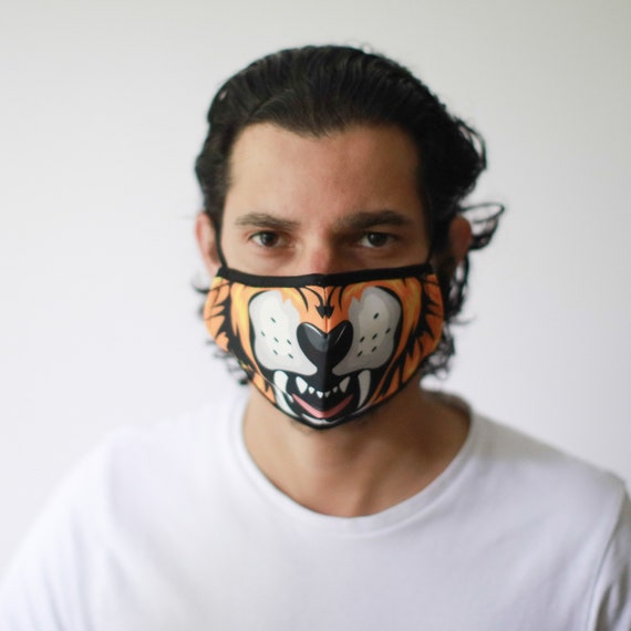 Adult's Adjustable Reusable Fashion Face Mask with Nose Wire and Filter - Various Designs (Adult)