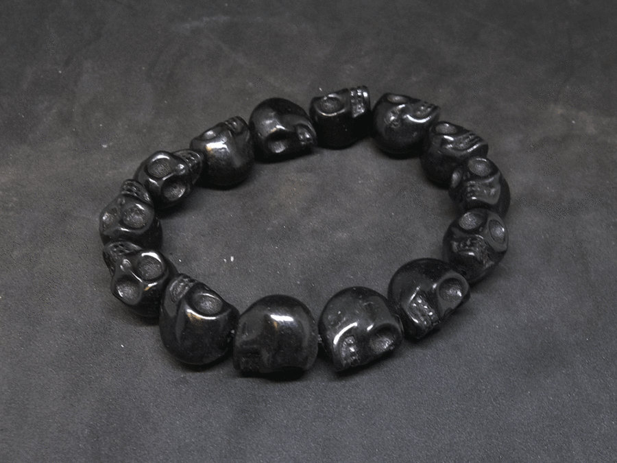 Royal Gemstone Beaded Bracelet | Black Onyx - elliparr