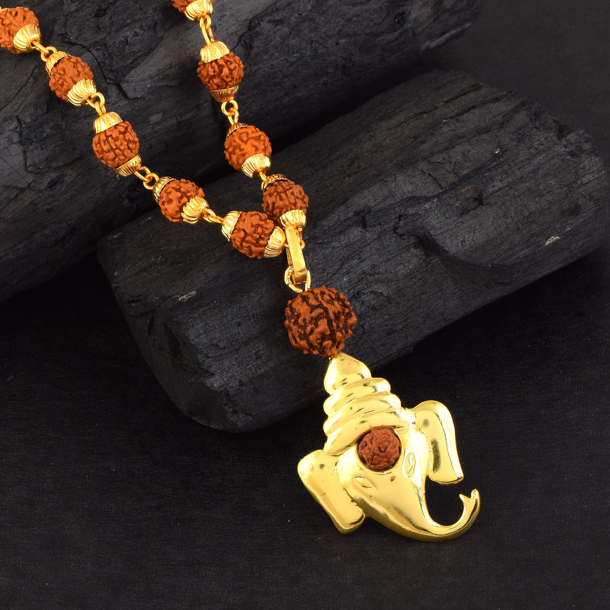 Ganesh rudraksha pendant hot sale