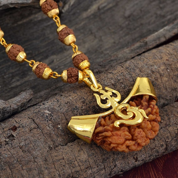 Ek mukhi rudraksha gold pendant designs deals