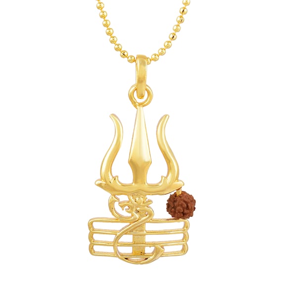 Trishul Om Shiva Pendant With Five 