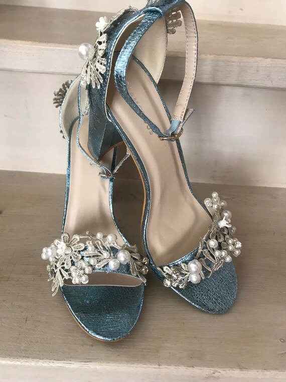 metallic bridesmaid shoes
