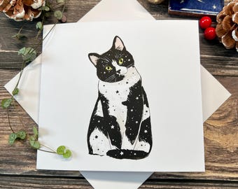 Abracadabra, Cosmic Cat Christmas Card