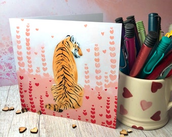 Waiting Tiger, Hidden Hearts Card