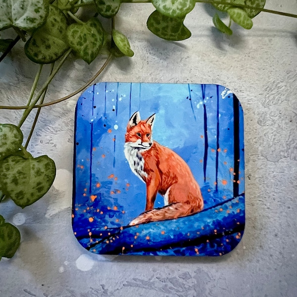 Art Magnet - Forest Fox - Single 5x5cm magnet