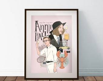 Affiche 30x40 signée - Annie Hall