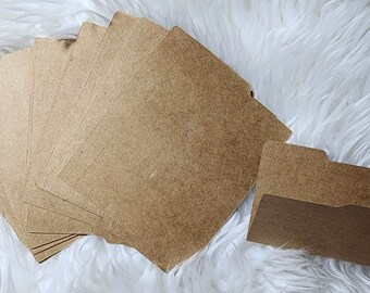 Small File Folders for Paper Crafting Junk Journal, Ephemera, 2 1/4 X 3 Inches Card Stock