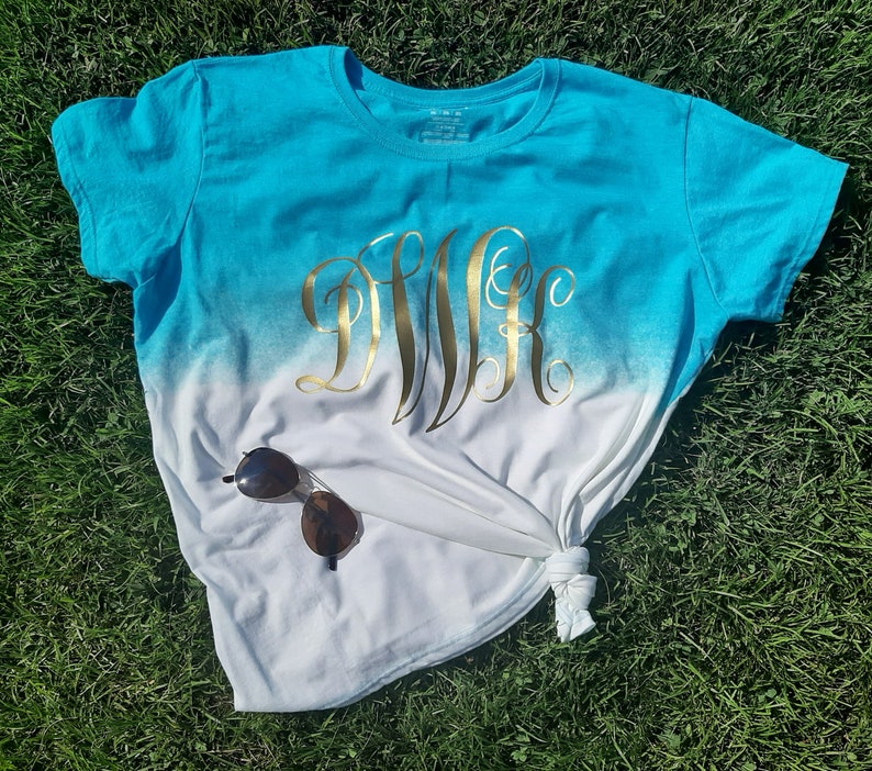 ombre bleach dye shirt