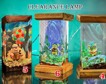 Clearance Custom Anime Epoxy Resin Lamp | Personalized Handcrafted Gift Night Light