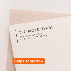 Personalized Return Address Stamp – Modern & Minimalist