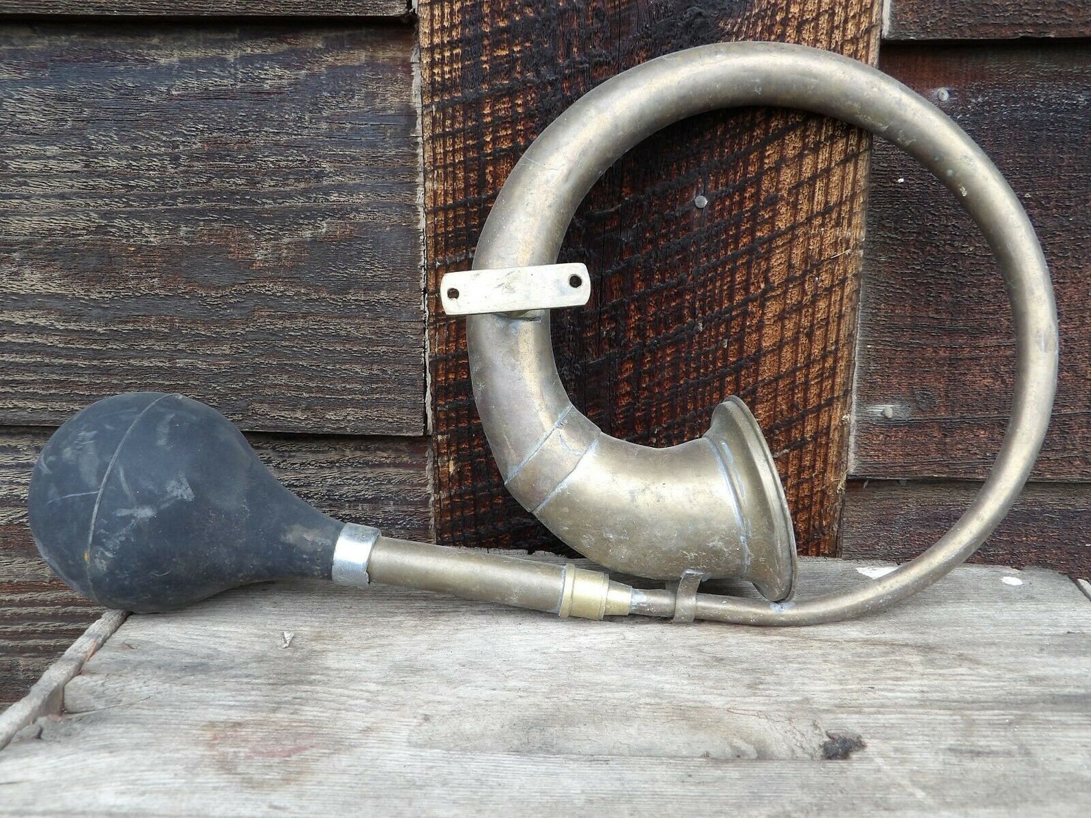 OLD BRASS CAR bicycle horn Etsy