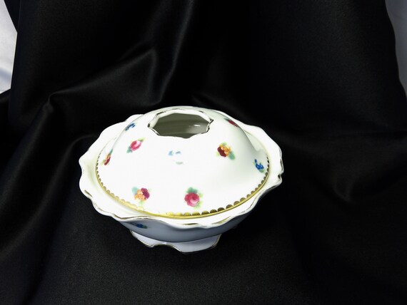 Antique Royal Bayreuth Porcelain Hair Receiver White With Etsy