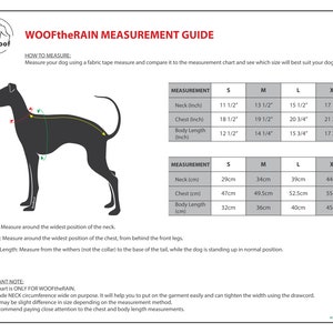 BonGoof WOOFtheRAIN: Waterproof Raincoat for Italian Greyhound Fully lined with Supersoft Faux fur image 9