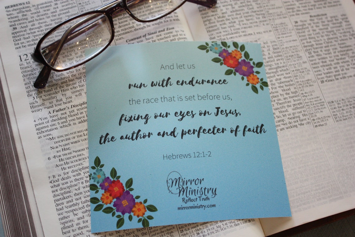 Inspirational Bible Verse for Mirrors or Windows Hebrews Etsy