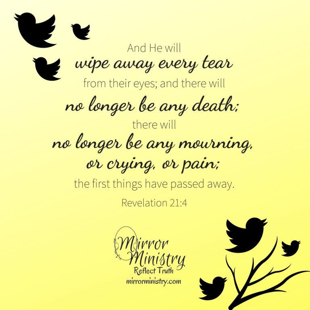 Inspirational Bible Verse for Mirrors or Windows Revelation Etsy