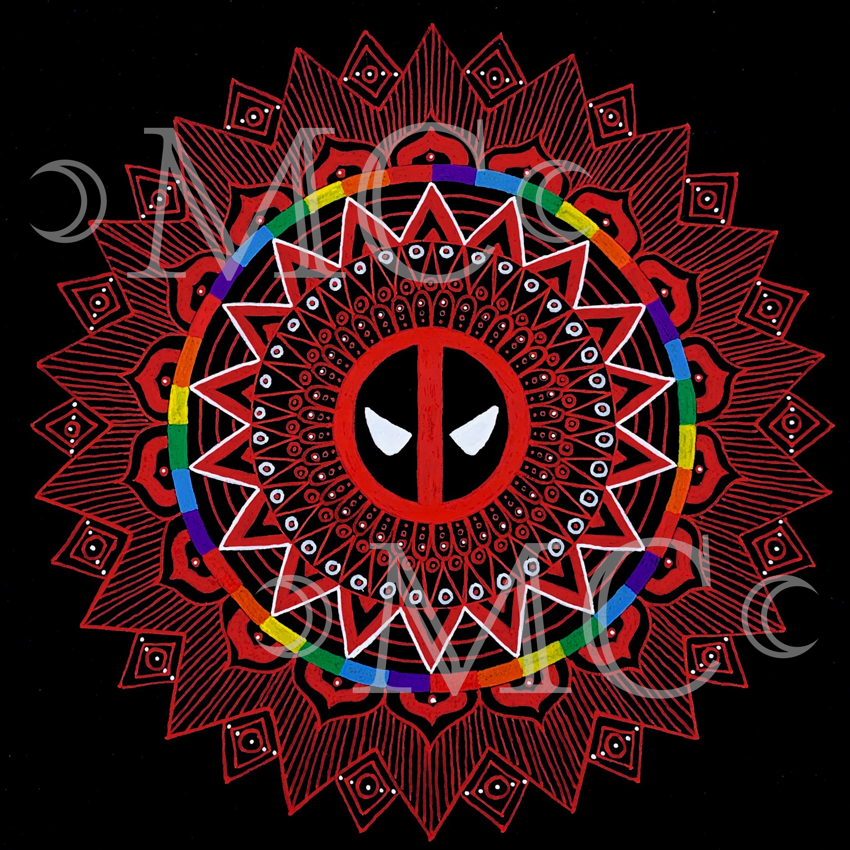 Deadpool Mandala | Etsy