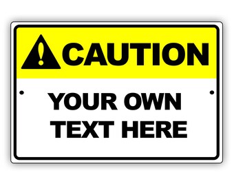 Custom Beware Signs Warning Danger Caution Aluminum Metal Sign Vintage Gate Decor Personalized Gifts