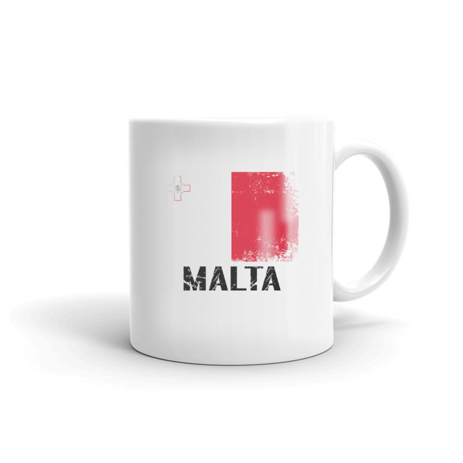Malta Vintage Coffee Tea Ceramic Mug with Country Flag Etsy