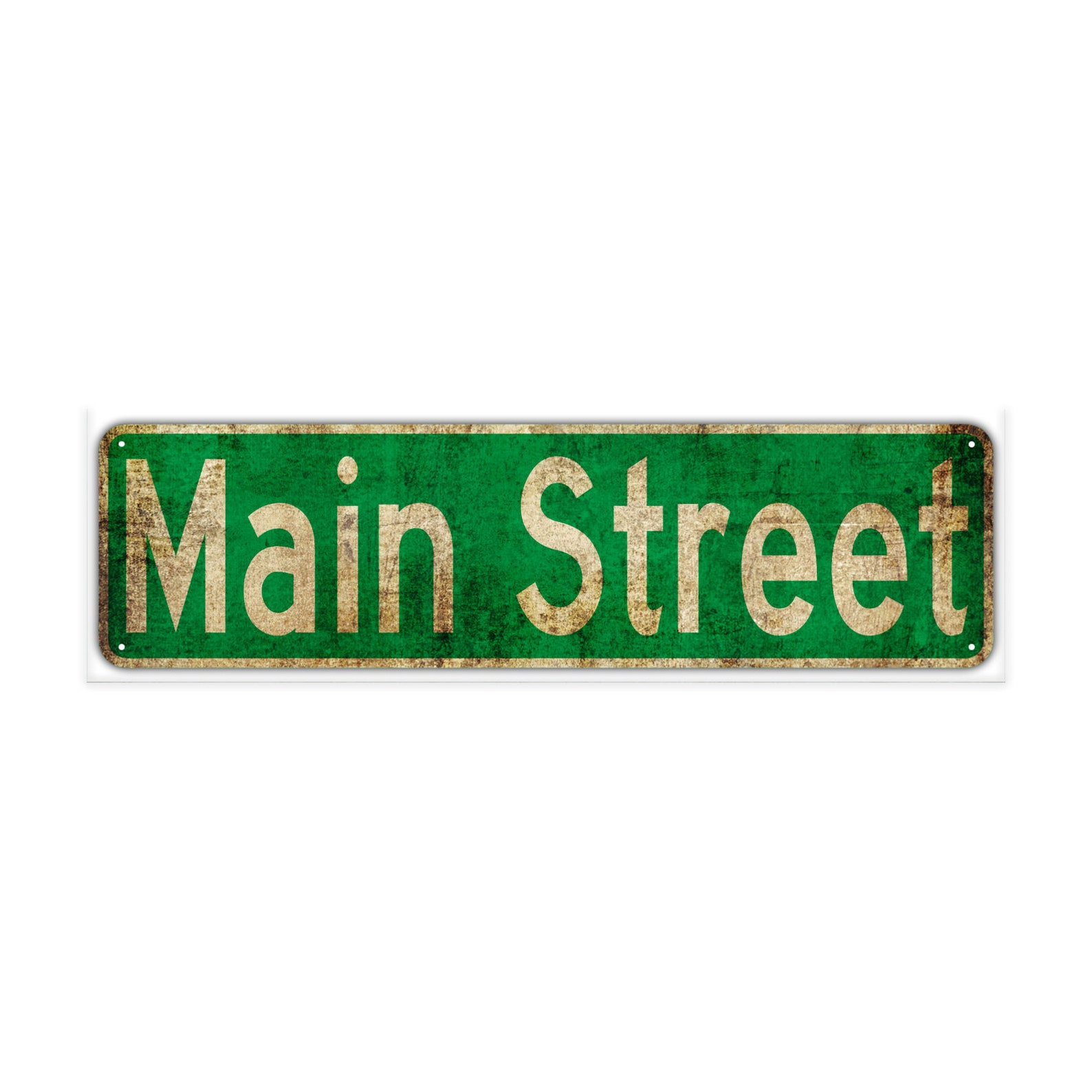MAIN ST Street Sign Rustic Vintage Retro Metal Decor Wall Shop Etsy