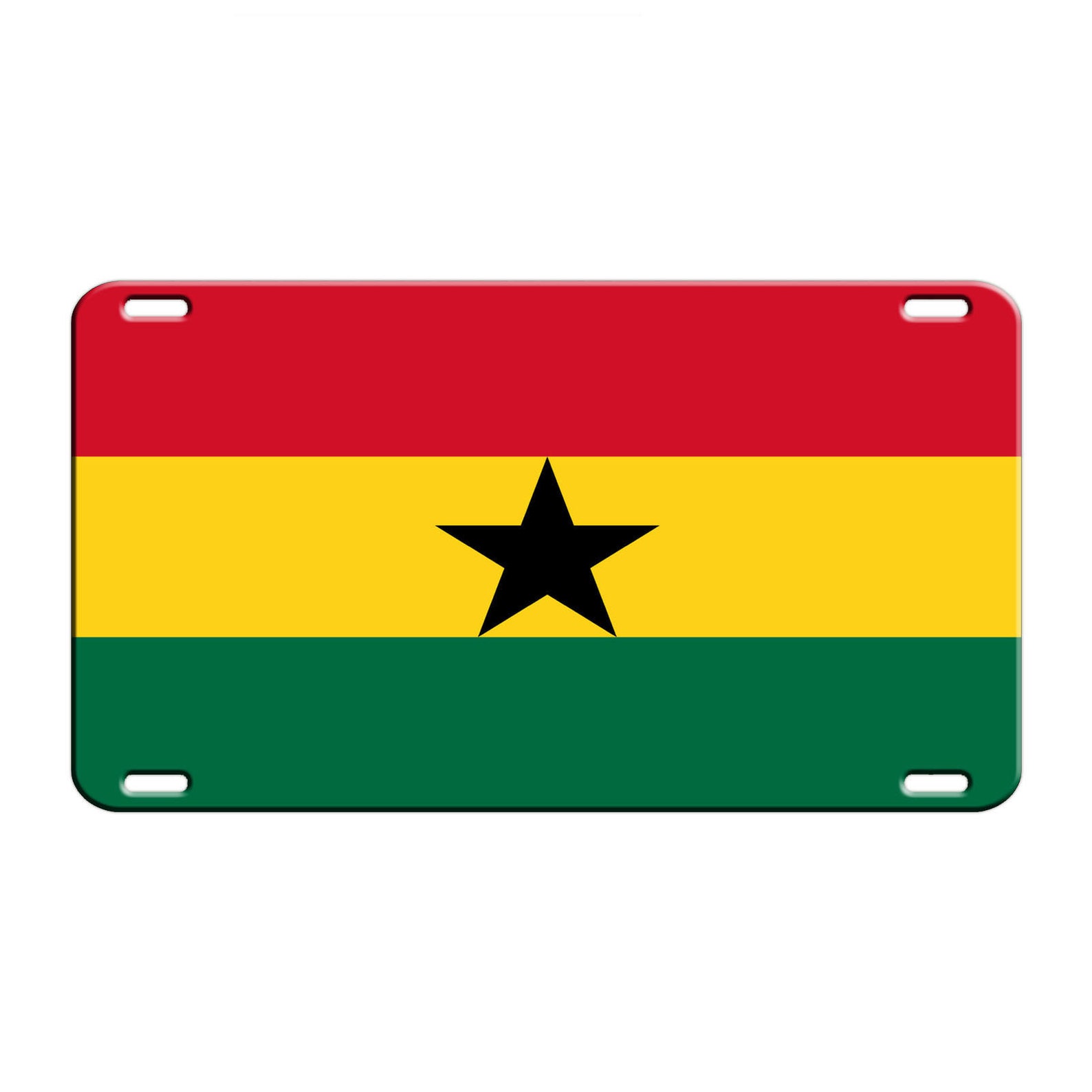 Ghana Country Flag License Plate Wall Decor Novelty Aluminum Etsy